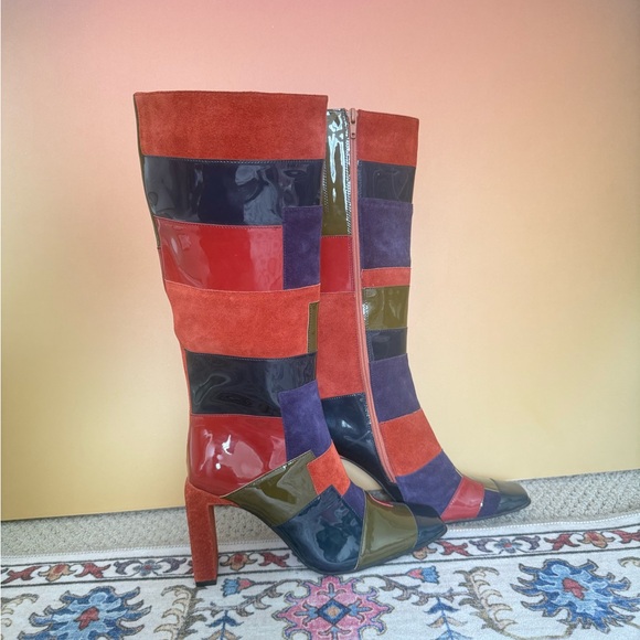 Jeffrey Campbell Shoes - Jeffrey Campbell Light-speed patchwork suede boots